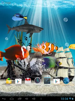 3D Aquarium Live Wallpaper android App screenshot 1