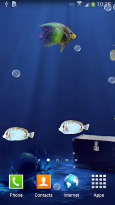 3D Aquarium Live Wallpaper android App screenshot 2