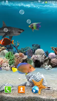 3D Aquarium Live Wallpaper android App screenshot 5